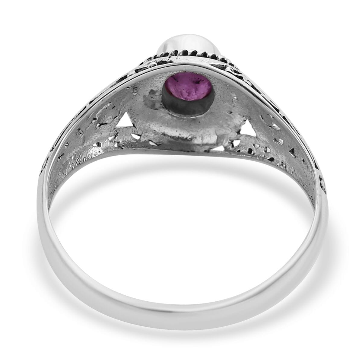 Bali Legacy Ilakaka Hot Pink Sapphire (FF) Ring in Sterling Silver 1.15 ctw