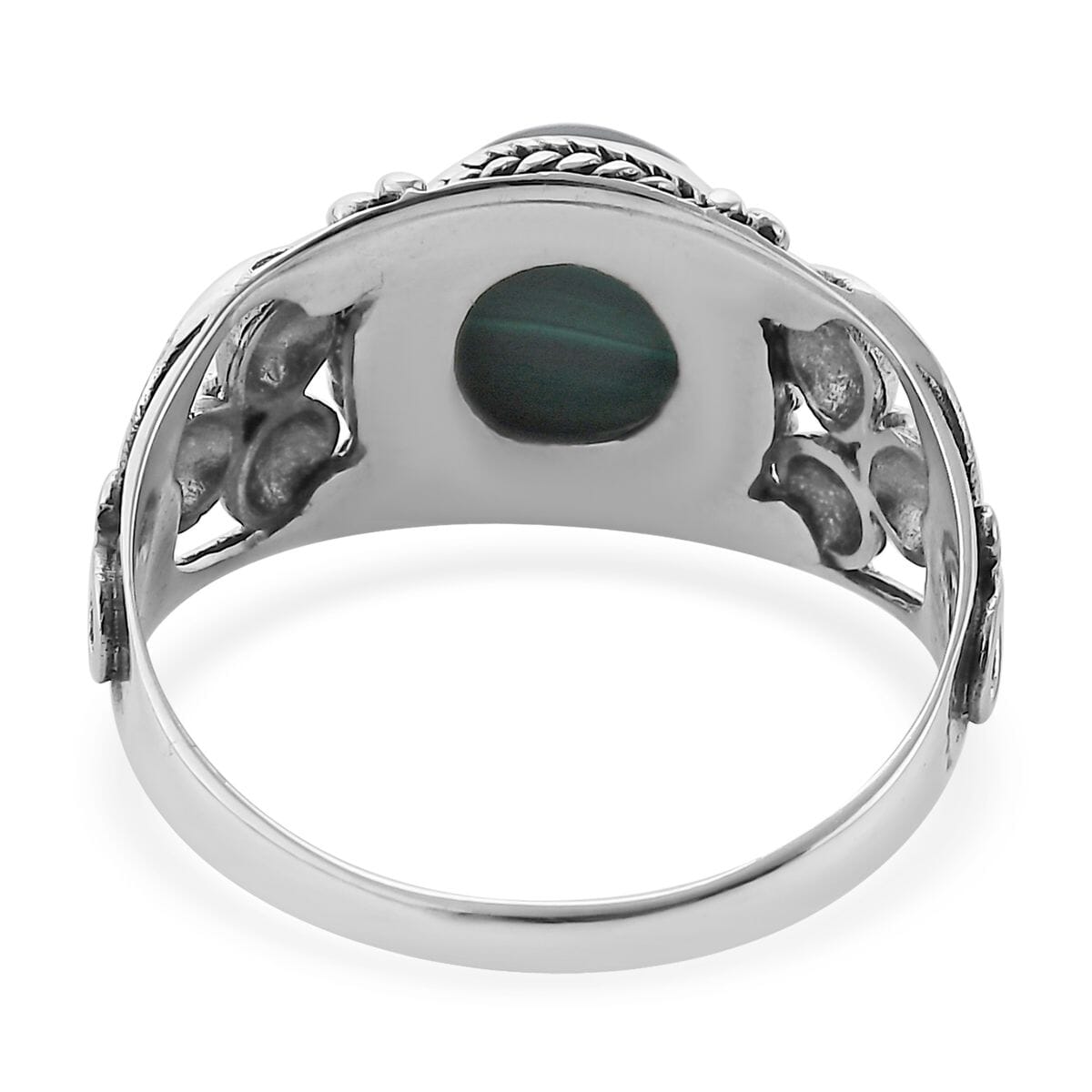 Bali Legacy African Malachite Ring in Sterling Silver 3.40 ctw