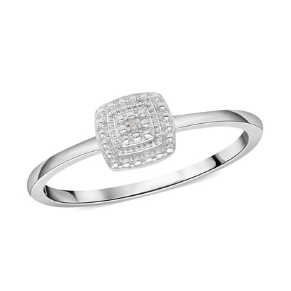 Diamond Accent Ring in Platinum Over Sterling Silver
